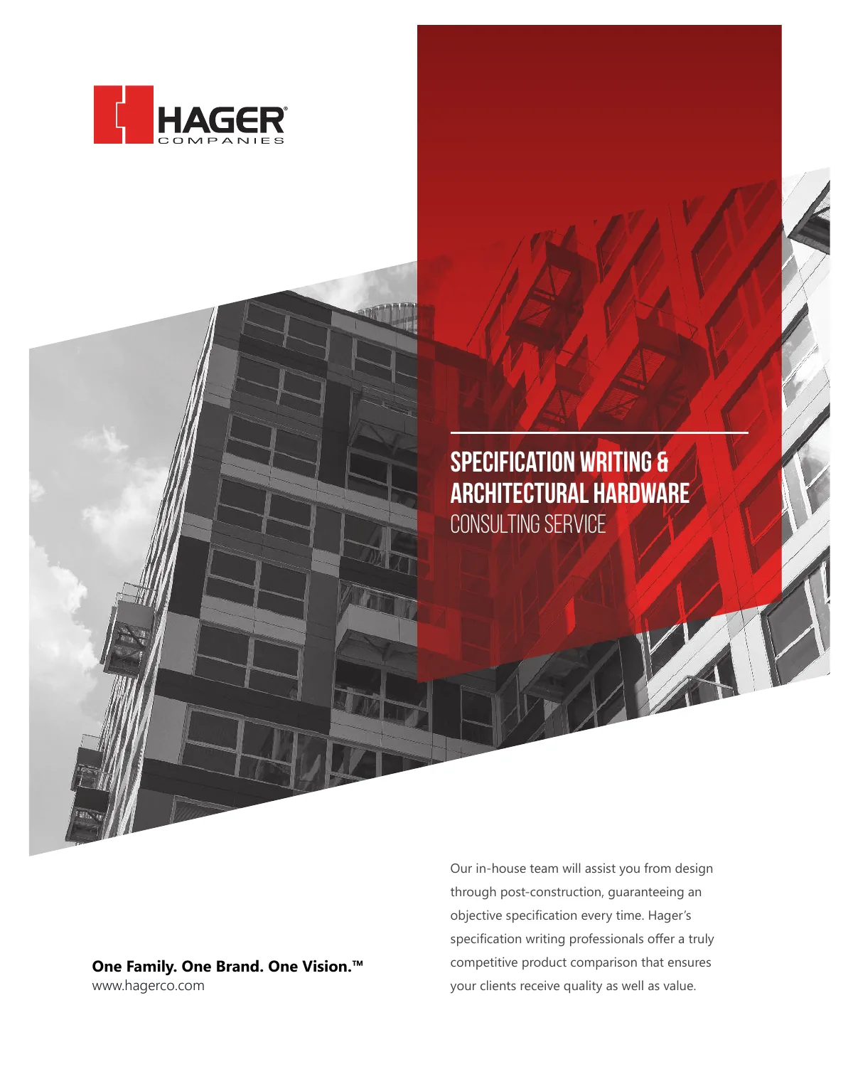 Product brochure cover